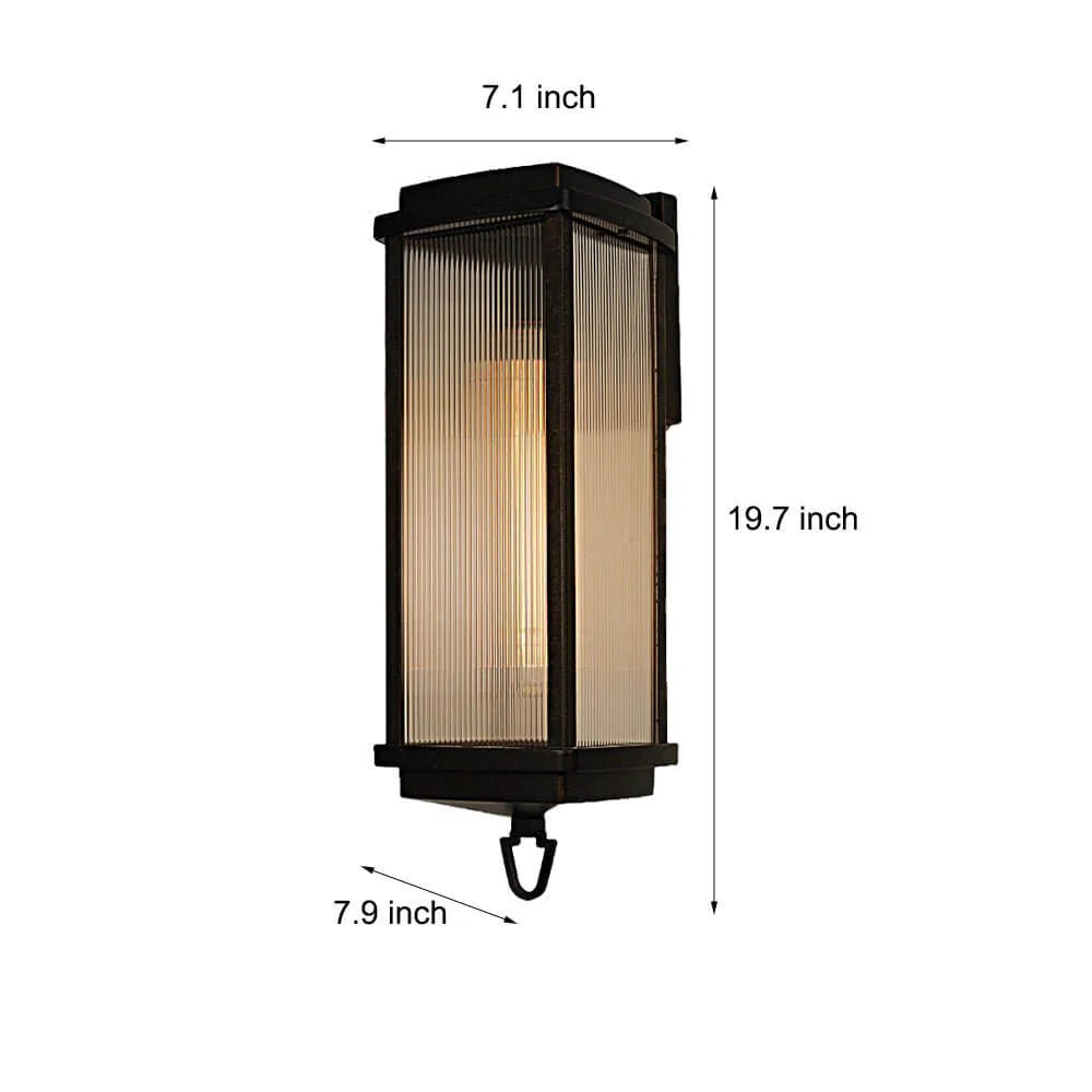 Zewnętrzna lampa ścienna LED — nowoczesna latarnia Norivo