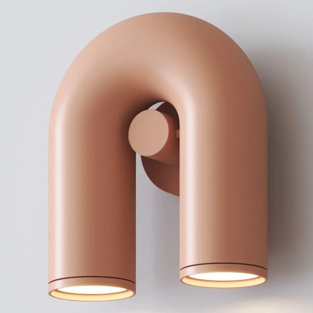 Nowoczesna lampa ścienna LED w kształcie łuku — designerski kinkiet, 4 kolory | Norivo Norivo