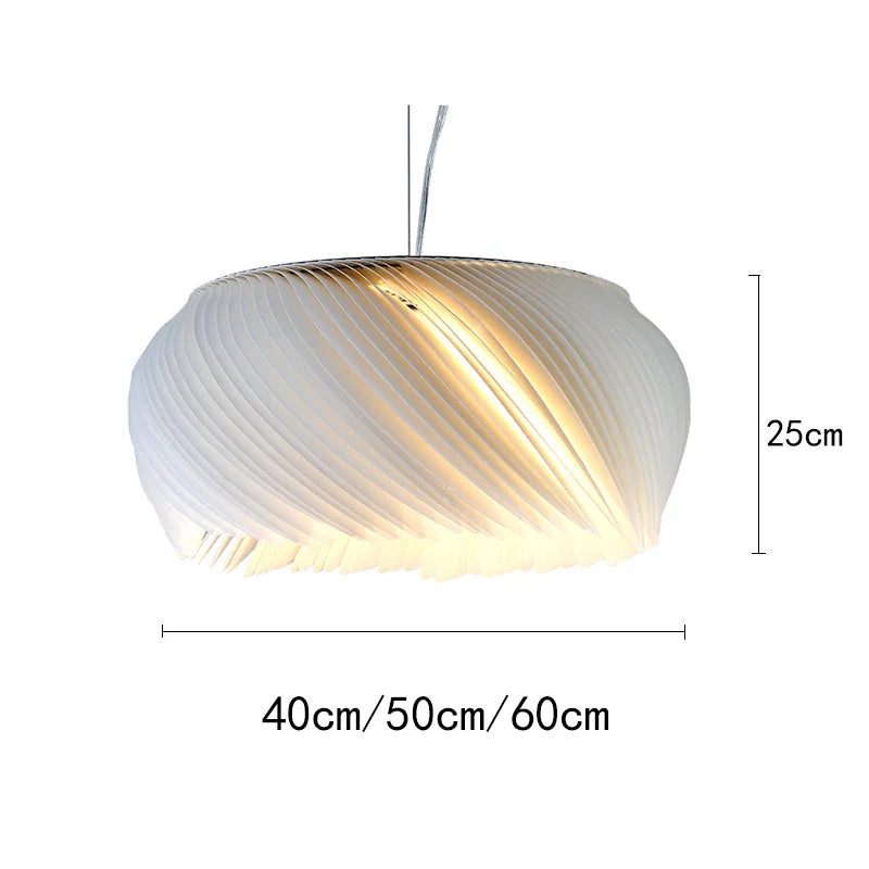 Luksusowa akrylowa lampa wisząca o rzeźbiarskiej formie — 3 rozmiary | Norivo Norivo