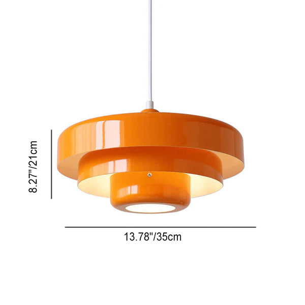 Designerska lampa wisząca LED — geometryczny klosz, 7 kolorów | Norivo Norivo