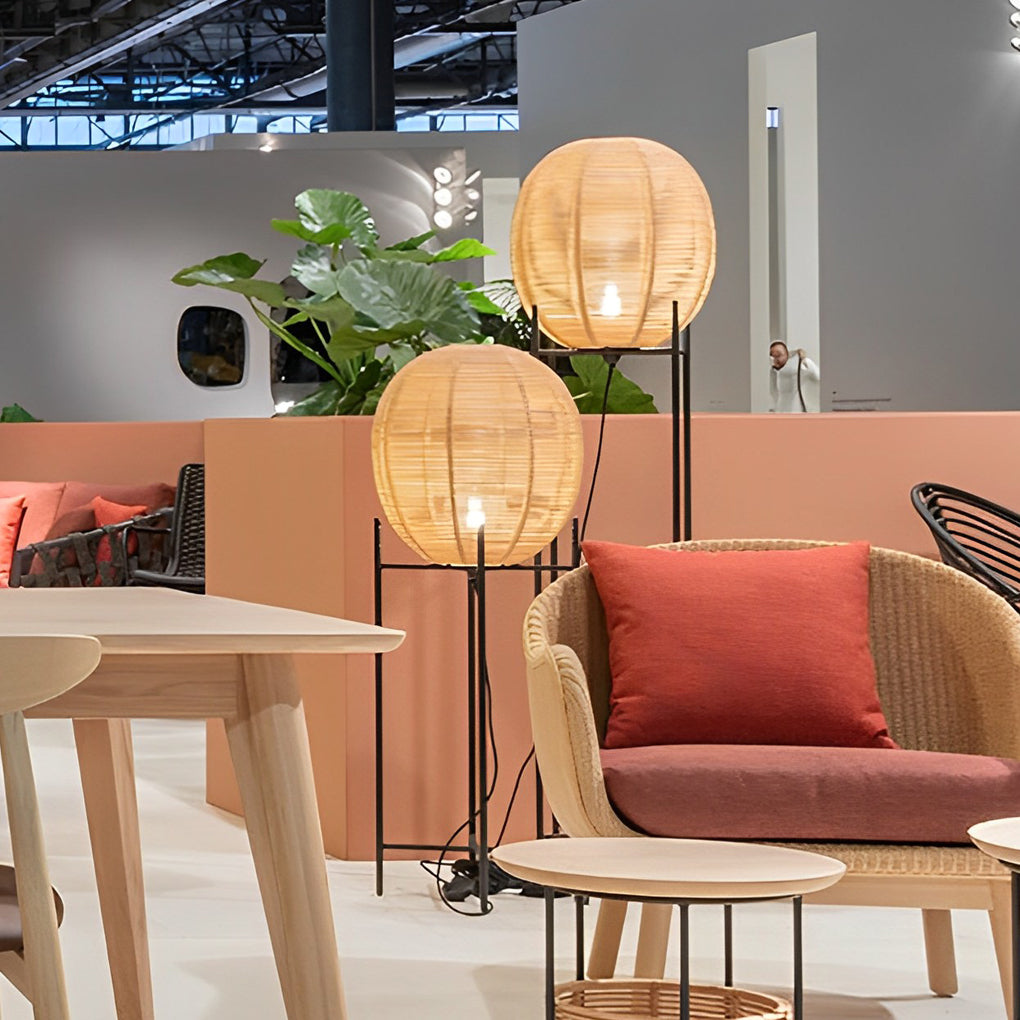Lampa rattan boho zdjęcie 7