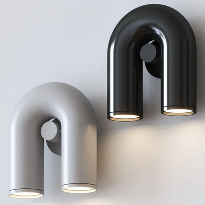 Nowoczesna lampa ścienna LED w kształcie łuku — designerski kinkiet, 4 kolory | Norivo Norivo