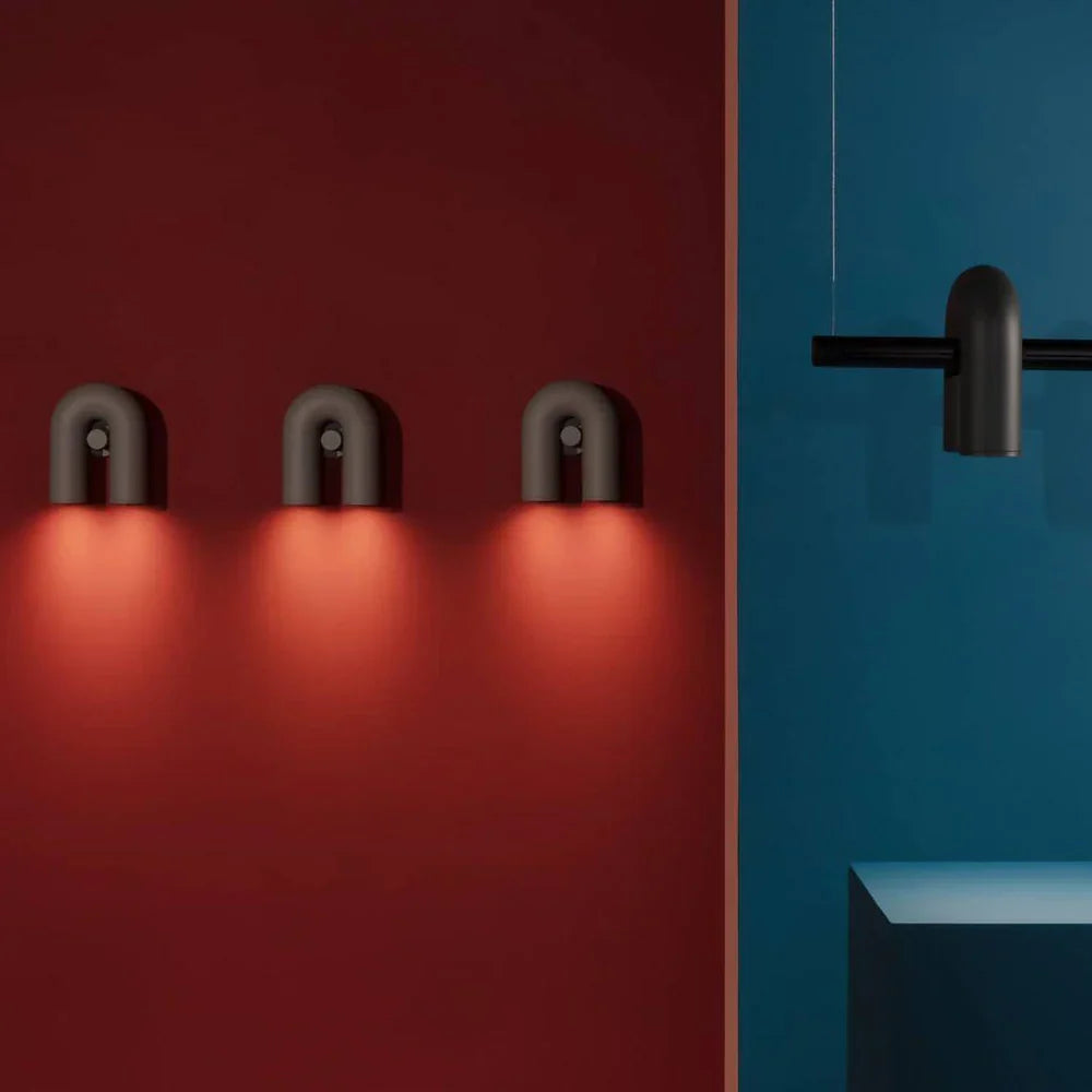 Nowoczesna lampa ścienna LED w kształcie łuku — designerski kinkiet, 4 kolory | Norivo Norivo