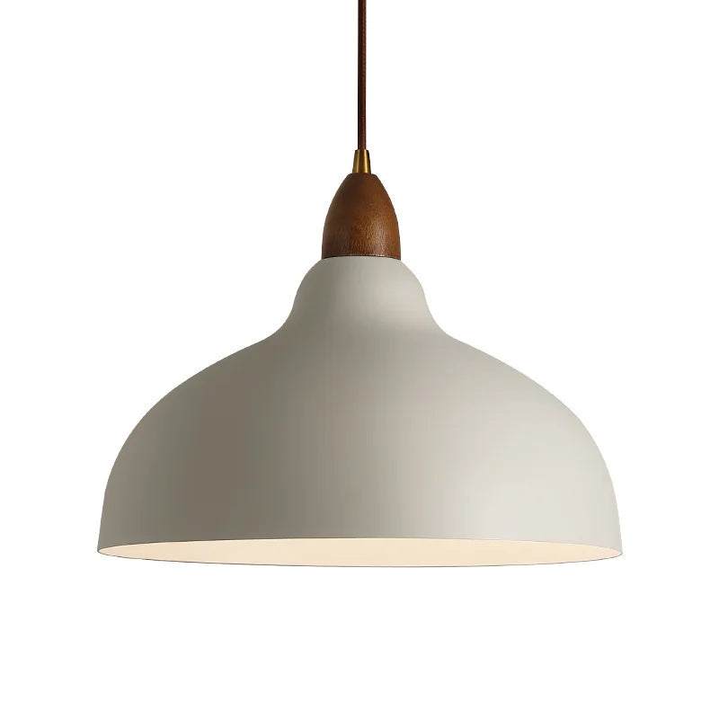 Lampa wisząca z drewnianym akcentem — minimalistyczny design | Norivo Norivo
