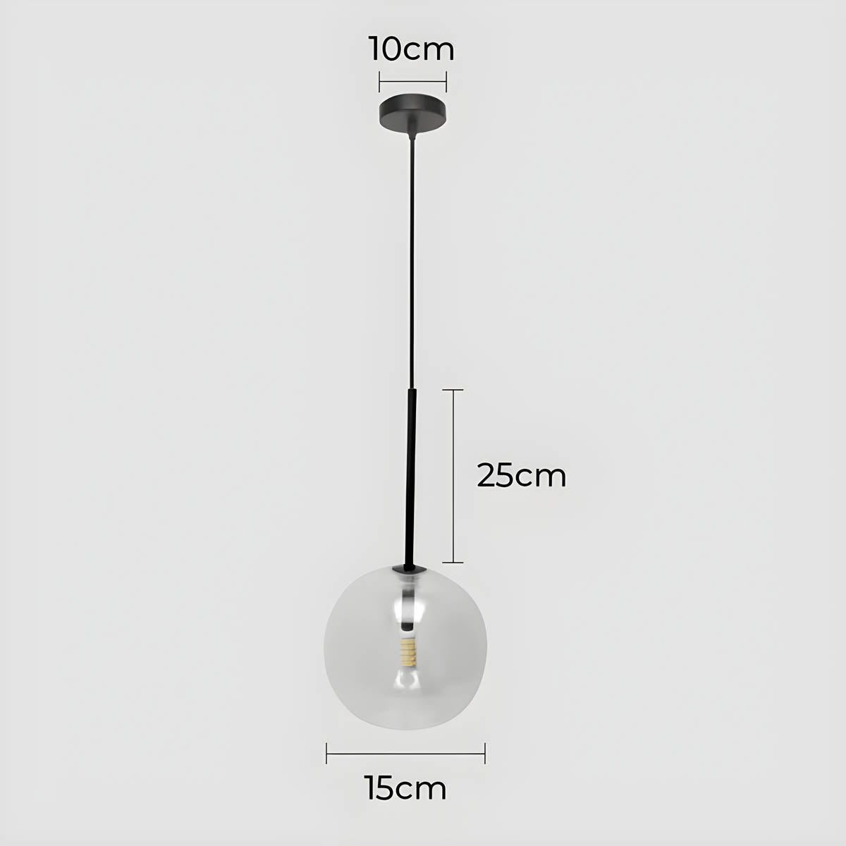 Lampa wisząca ORB — minimalistyczna kula szklana | Norivo Norivo