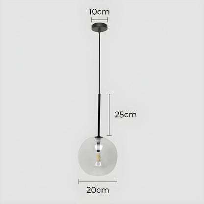 Lampa wisząca ORB — minimalistyczna kula szklana | Norivo Norivo