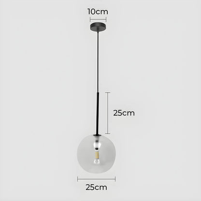 Lampa wisząca ORB — minimalistyczna kula szklana | Norivo Norivo
