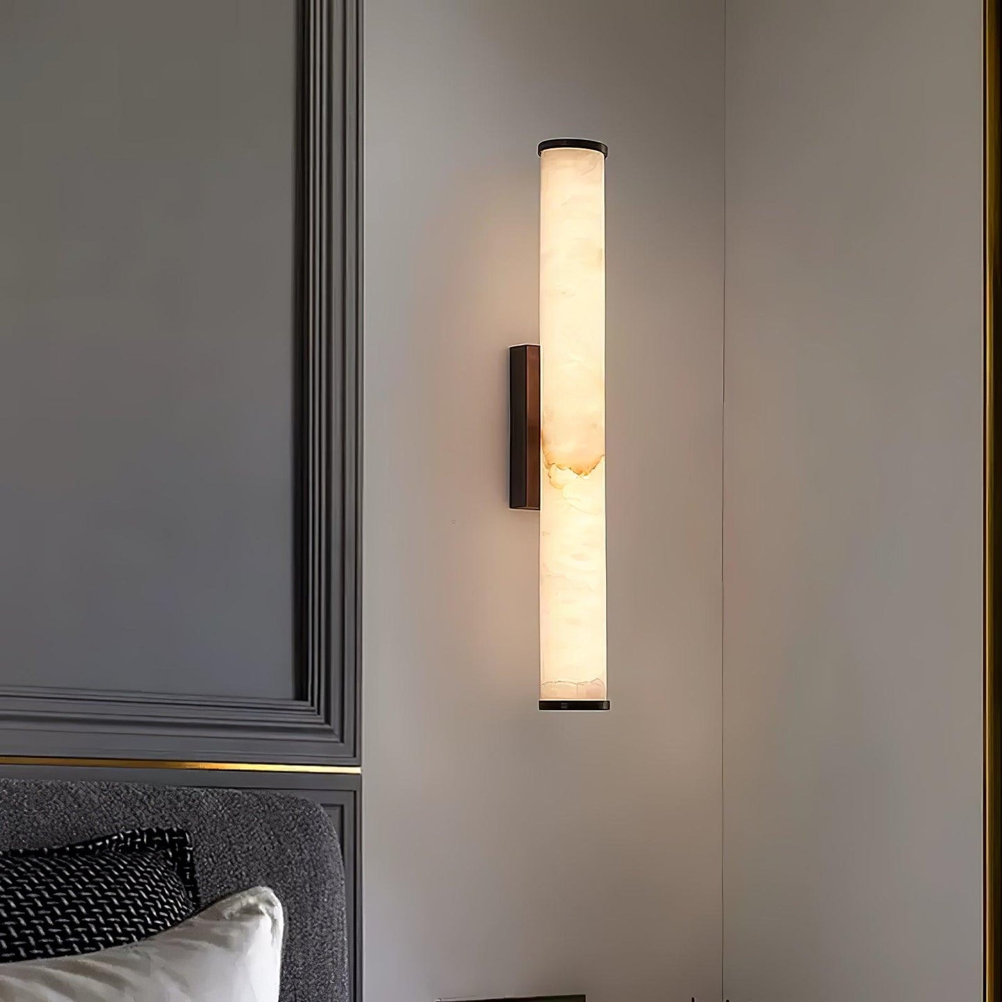 Nowoczesny kinkiet LED z alabastrowym kloszem — elegancka lampa ścienna | Norivo Norivo