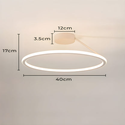 Lampa sufitowa ELENA — okrągła, minimalistyczna, semi flush mount | Norivo Norivo