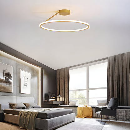 Lampa sufitowa ELENA — okrągła, minimalistyczna, semi flush mount | Norivo Norivo
