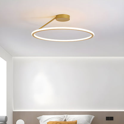 Lampa sufitowa ELENA — okrągła, minimalistyczna, semi flush mount | Norivo Norivo