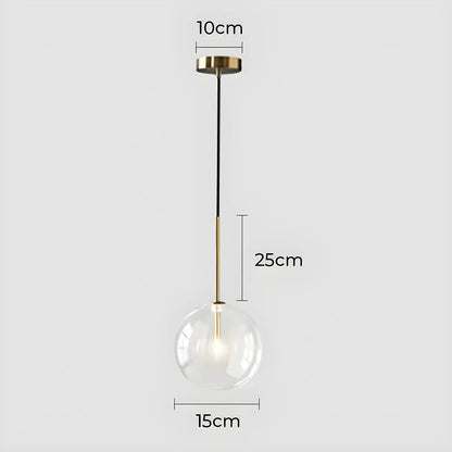 Lampa wisząca ORB — minimalistyczna kula szklana | Norivo Norivo