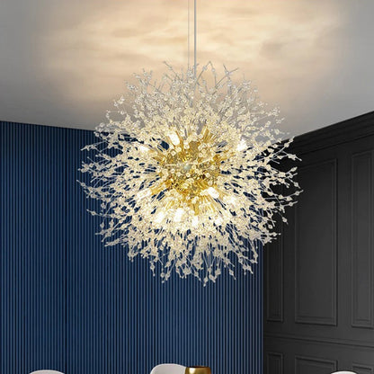 Ekskluzywny żyrandol z kryształkami — efektowna lampa sufitowa glamour | Norivo Norivo