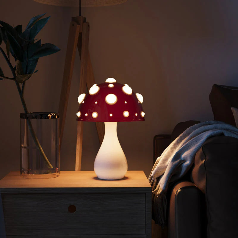 Lampa grzybek detale