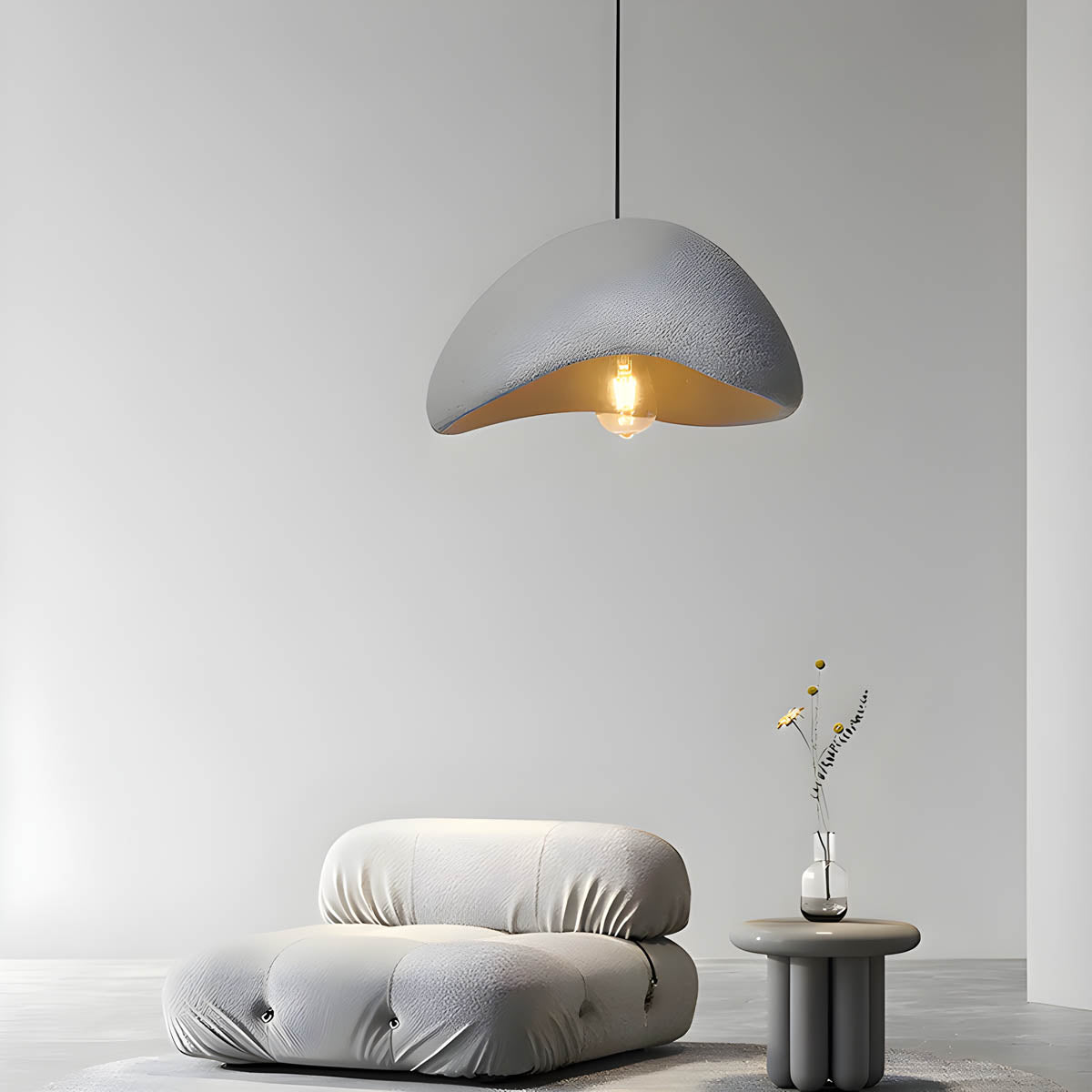 Lampa wisząca WABILUME — styl wabi-sabi, regulowana wysokość | Norivo Norivo