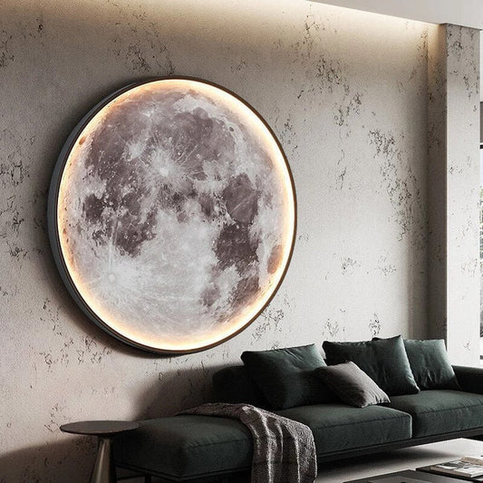 Lampa ścienna LED księżyc 3D