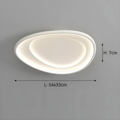 Lampa sufitowa RIPPLE — designerskie oświetlenie z efektem fal, chrom lub biały | Norivo Norivo