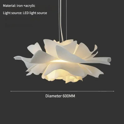 Lampa wisząca w kształcie kwiatu lotosu — warstwowy klosz | Norivo Norivo