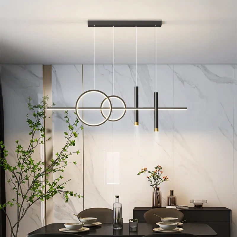 Lampa wisząca LED geometryczna — salon i jadalnia | Norivo Norivo