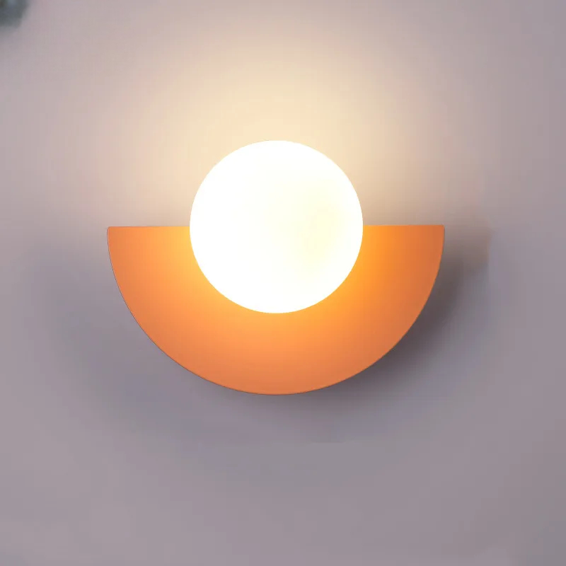 Nowoczesna lampa ścienna LED w kształcie półkola — geometryczny design, 12 wariantów | Norivo Norivo