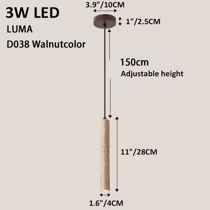 Lampa wisząca z kamienia — minimalistyczna lampa sufitowa dekoracyjna | Norivo Norivo