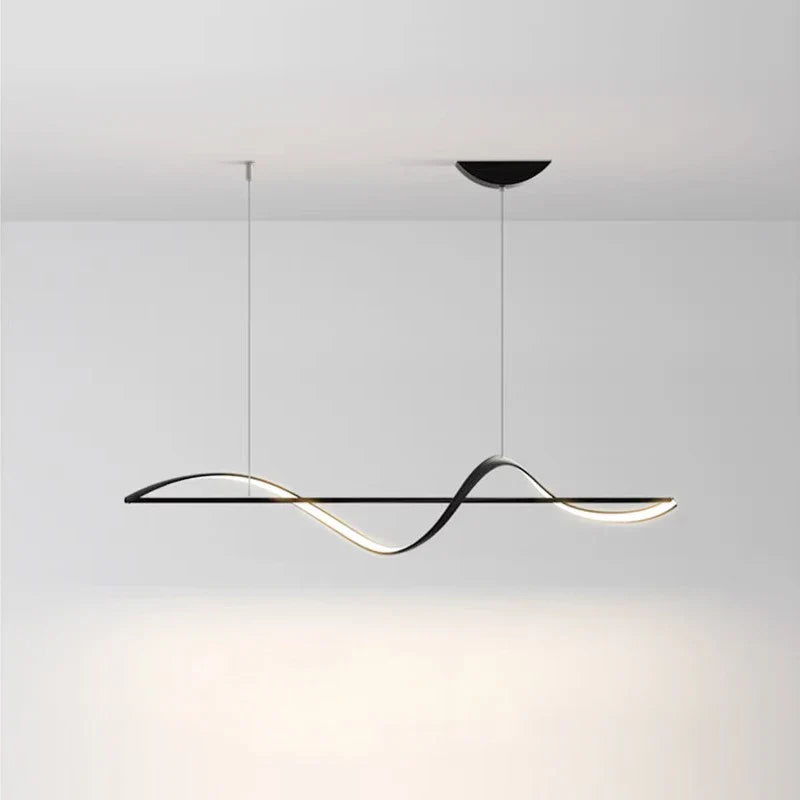 Lampa wisząca Fala — nowoczesna lampa LED nad stół lub wyspę kuchenną | Norivo Norivo