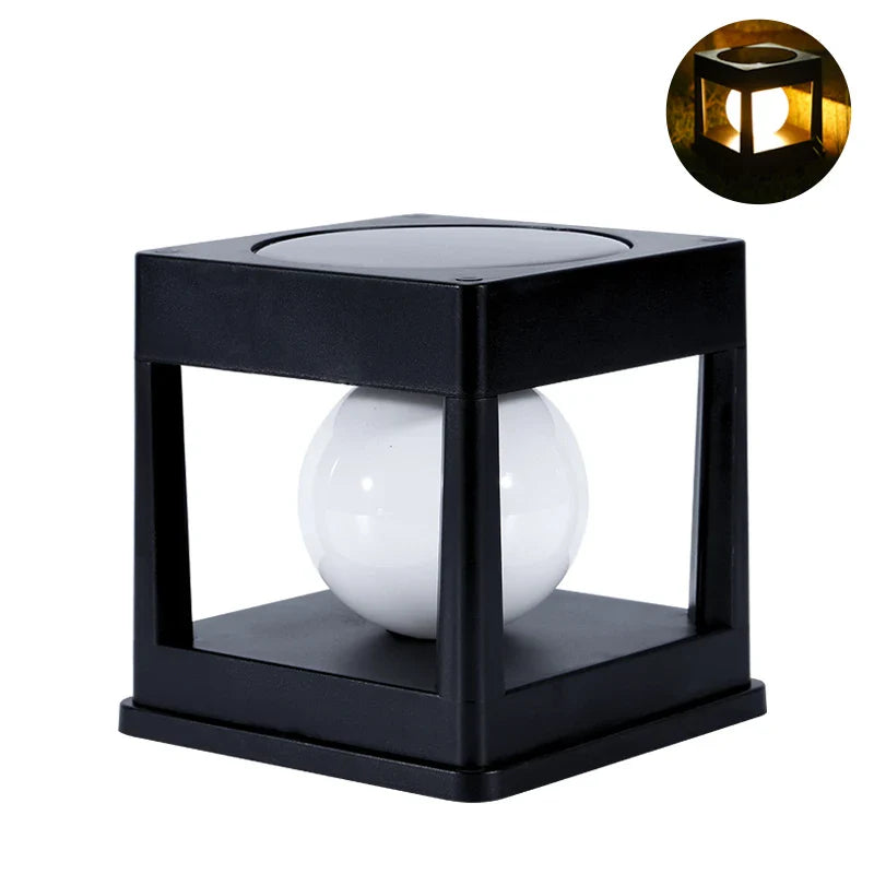 Solarna lampa ogrodowa LED — słupek dekoracyjny na ogrodzenie i taras | Norivo Norivo