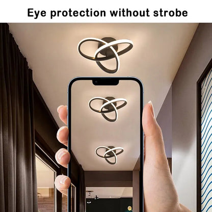 Lampa sufitowa LED — geometryczna oprawa trzy pierścienie, styl modern | Norivo Norivo