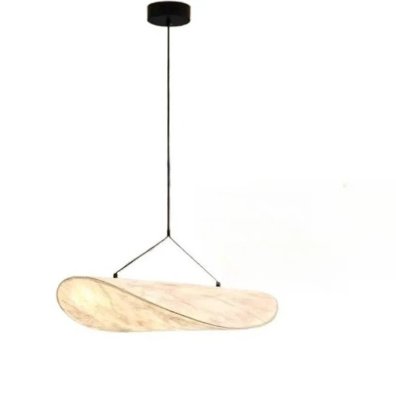 Designerska lampa wisząca Japandi — podłużny panel, nowoczesna elegancja | Norivo Norivo