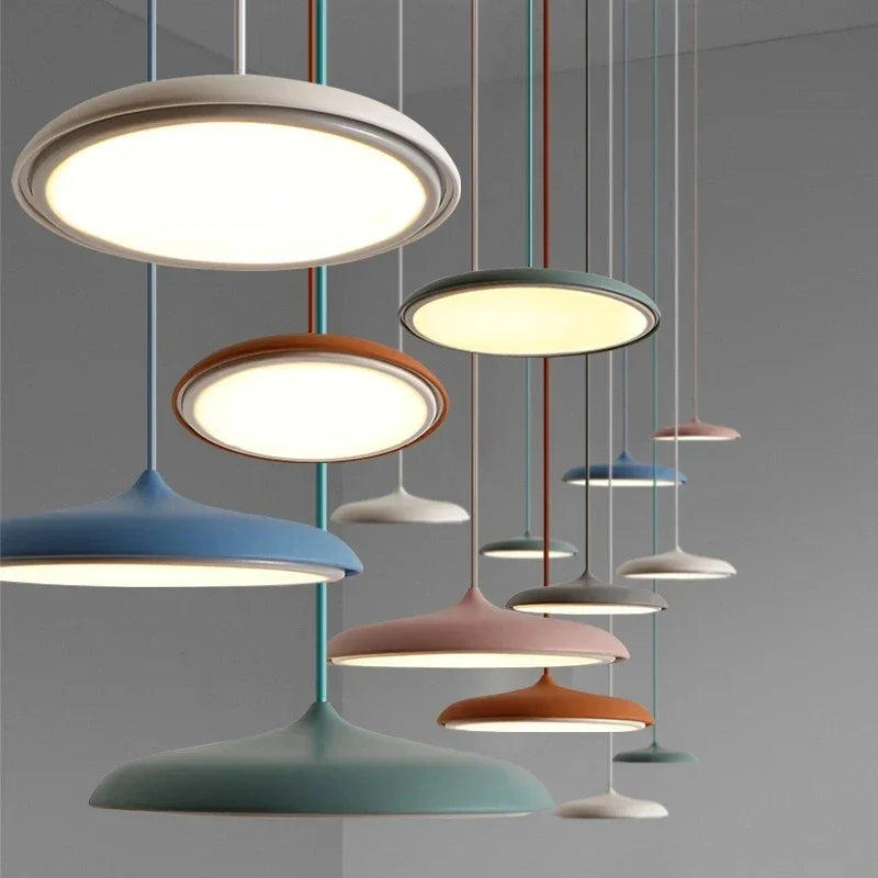 Lampa wisząca LED ultracienki klosz — designerska | Norivo Norivo