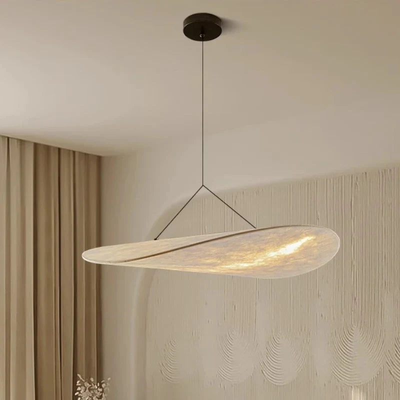 Designerska lampa wisząca Japandi — podłużny panel, nowoczesna elegancja | Norivo Norivo