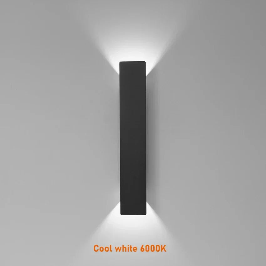 Zewnętrzna lampa elewacyjna LED — kinkiet góra/dół, wodoodporny, 4 rozmiary | Norivo Norivo