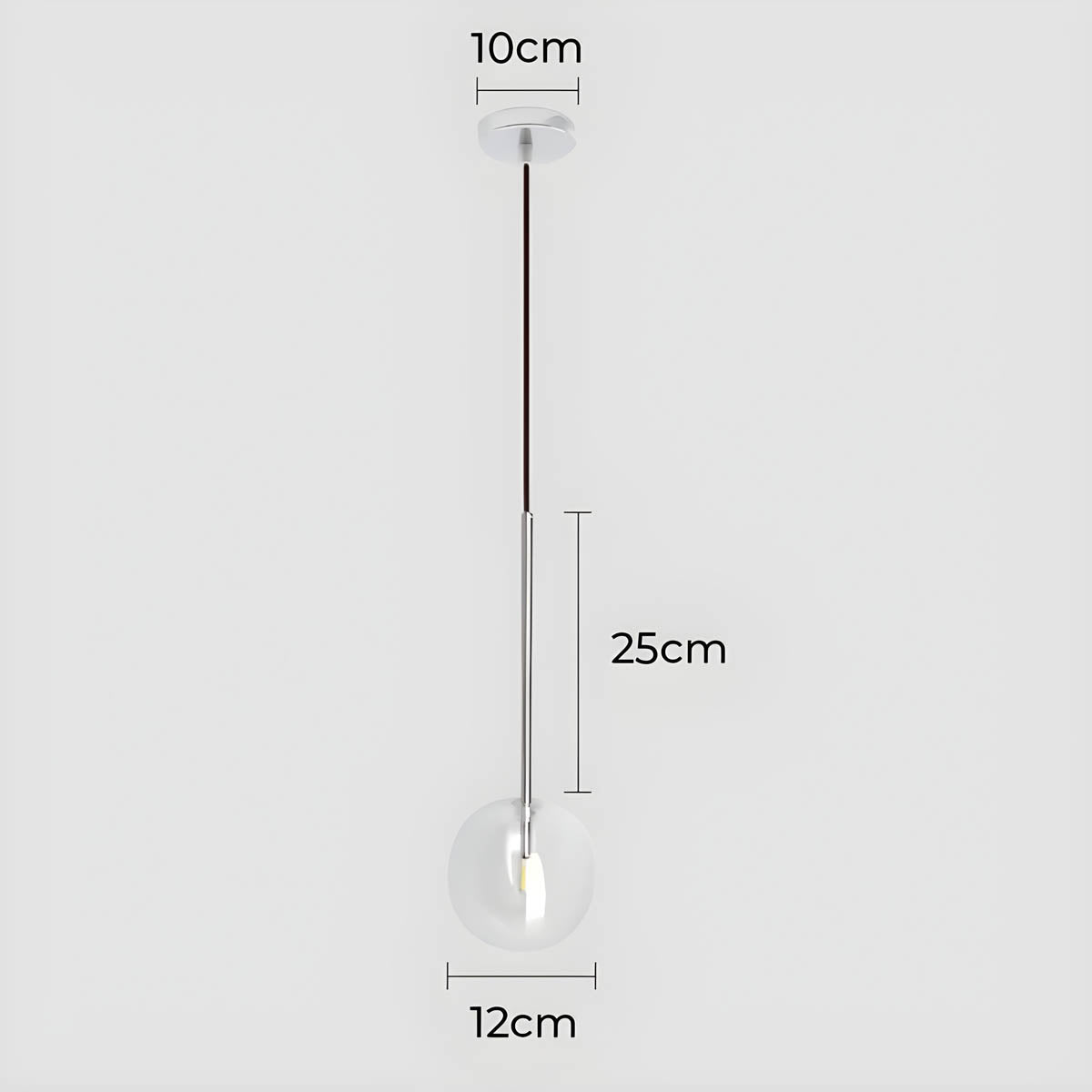 Lampa wisząca ORB — minimalistyczna kula szklana | Norivo Norivo
