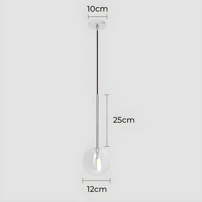Lampa wisząca ORB — minimalistyczna kula szklana | Norivo Norivo