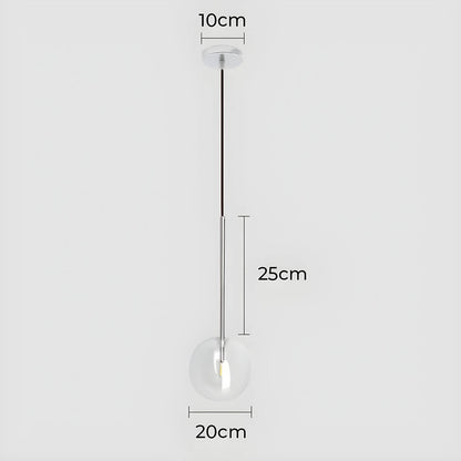 Lampa wisząca ORB — minimalistyczna kula szklana | Norivo Norivo