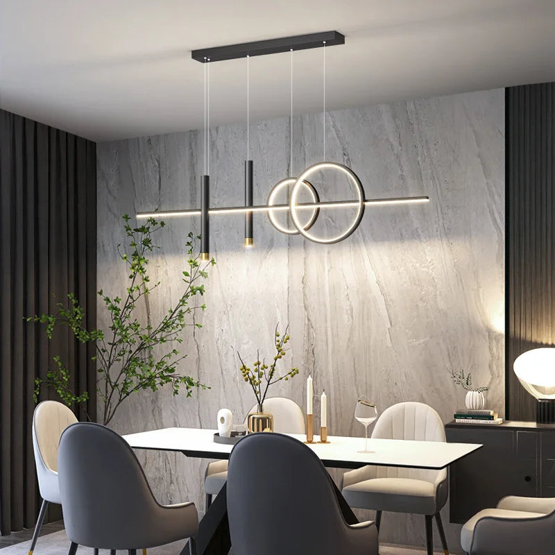 Lampa wisząca LED geometryczna — salon i jadalnia | Norivo Norivo