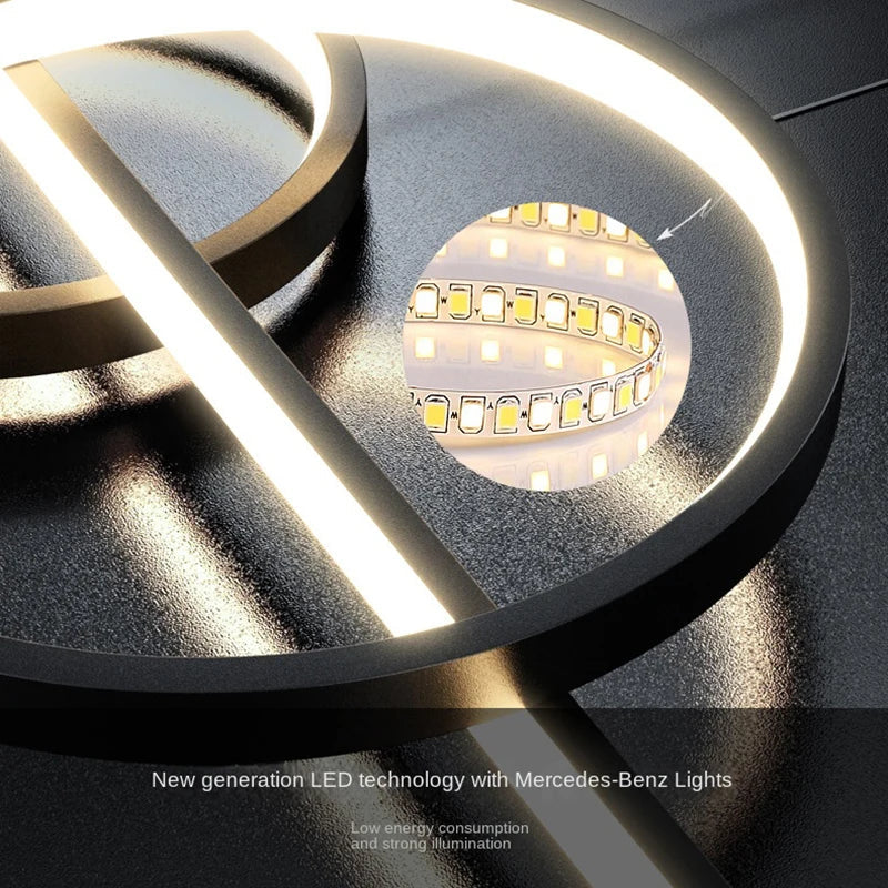 Lampa wisząca LED geometryczna — salon i jadalnia | Norivo Norivo