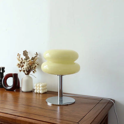 Lampa stołowa Bauhaus — 3 poziomy ściemniania + USB Norivo