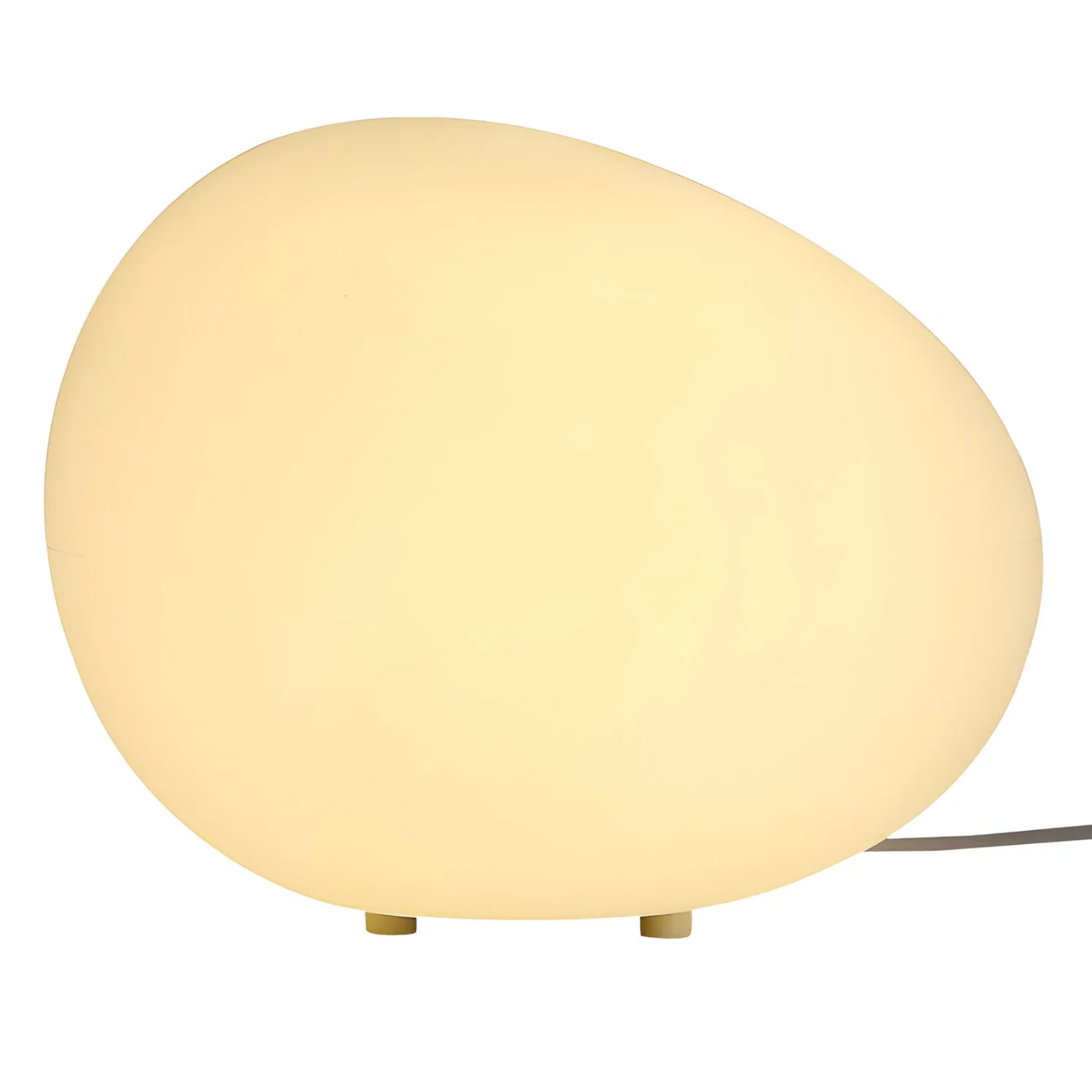 Lampka stołowa w kształcie kamienia — minimalistyczna forma organiczna, regulowana barwa | Norivo Norivo