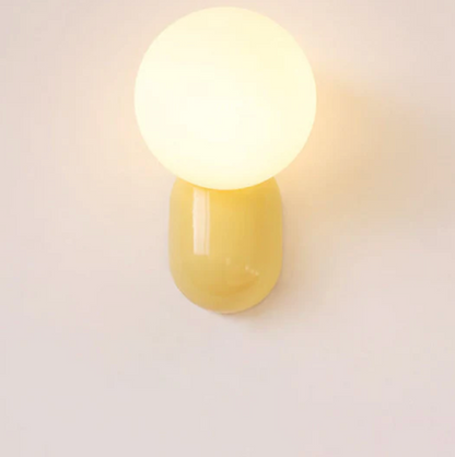 Nowoczesny kinkiet kula LED — designerska lampa ścienna, 5 kolorów | Norivo Norivo