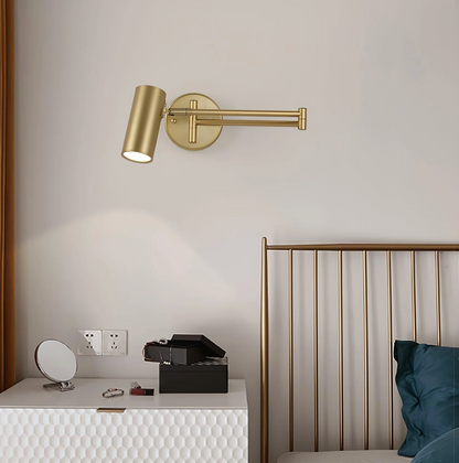 Nowoczesny kinkiet ścienny z regulowanym ramieniem — minimalistyczna lampa punktowa | Norivo Norivo