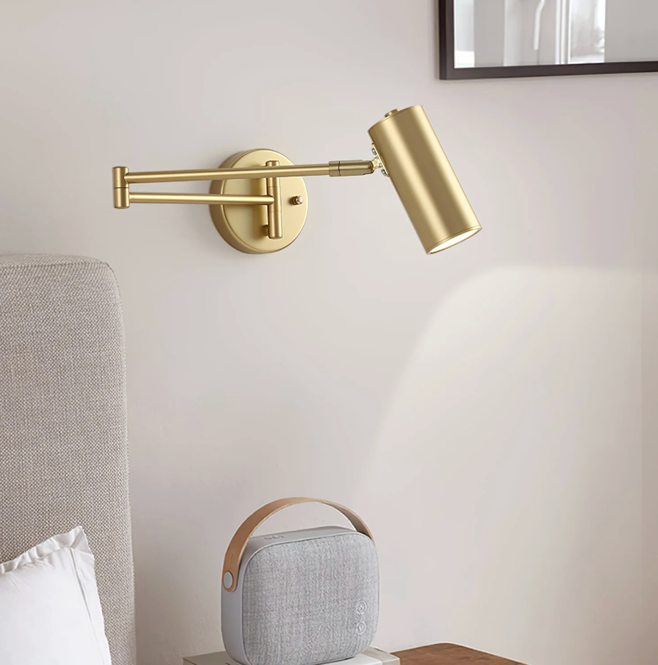 Nowoczesny kinkiet ścienny z regulowanym ramieniem — minimalistyczna lampa punktowa | Norivo Norivo
