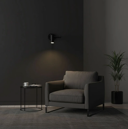 Nowoczesny kinkiet ścienny z regulowanym ramieniem — minimalistyczna lampa punktowa | Norivo Norivo