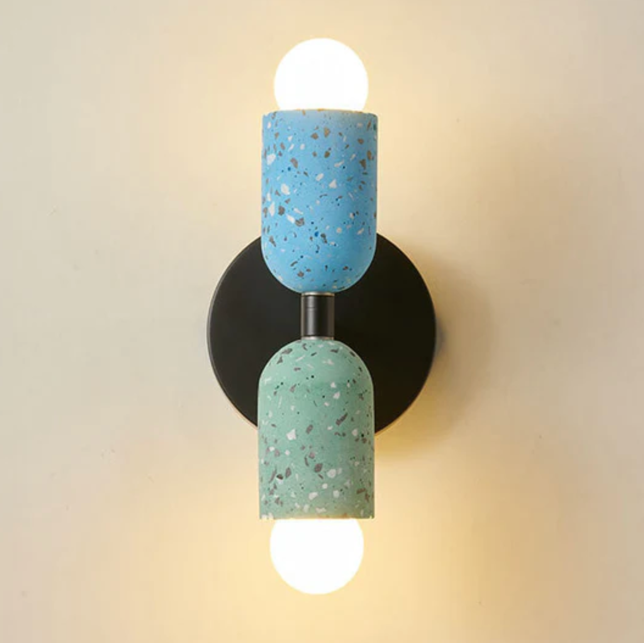 Nowoczesny kinkiet ścienny LED terrazzo — designerskie oświetlenie dekoracyjne | Norivo Norivo