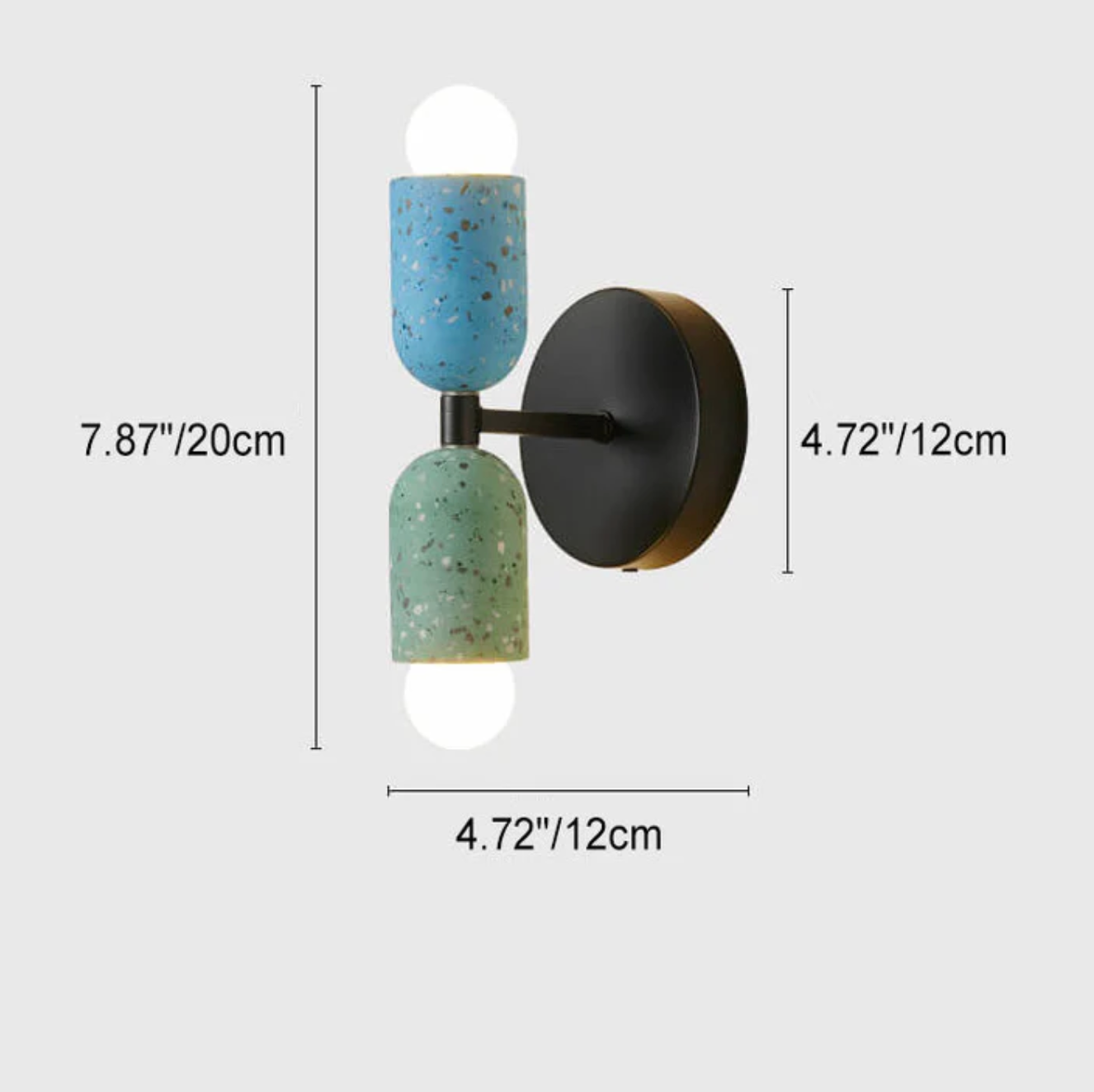 Nowoczesny kinkiet ścienny LED terrazzo — designerskie oświetlenie dekoracyjne | Norivo Norivo