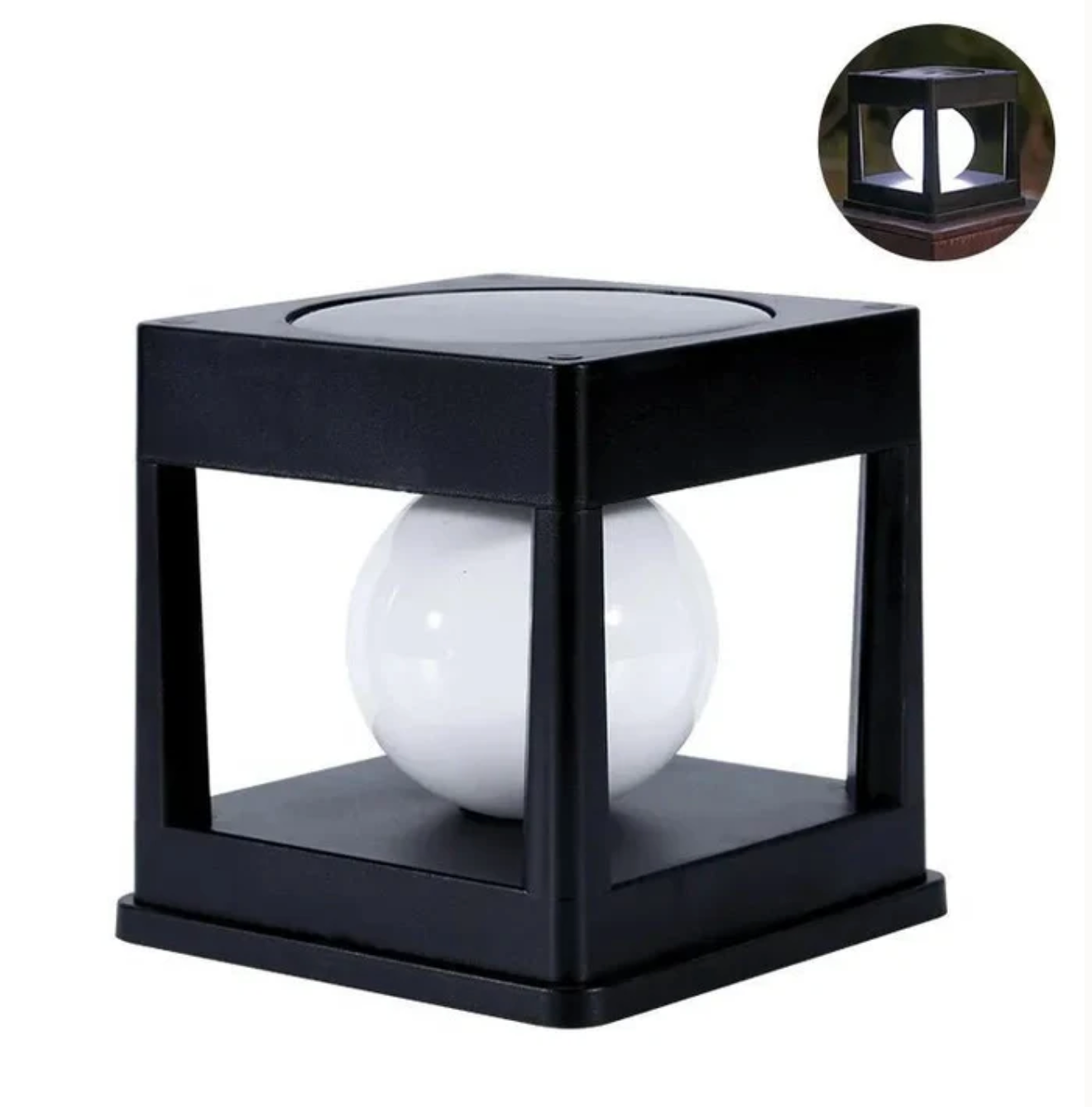 Solarna lampa ogrodowa LED — słupek dekoracyjny na ogrodzenie i taras | Norivo Norivo