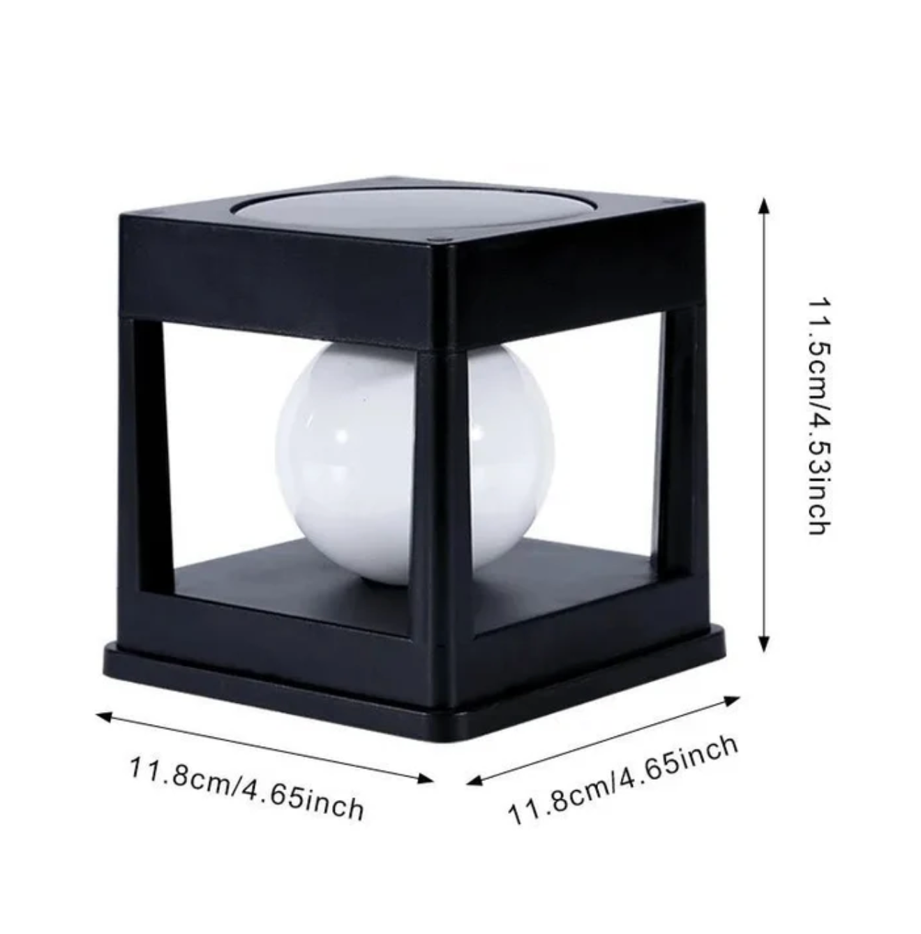 Solarna lampa ogrodowa LED — słupek dekoracyjny na ogrodzenie i taras | Norivo Norivo