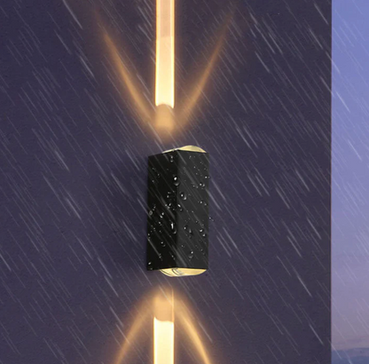 Kinkiet elewacyjny LED góra-dół — nowoczesna lampa zewnętrzna, 2 rozmiary | Norivo Norivo