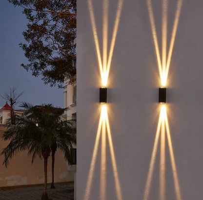Kinkiet elewacyjny LED góra-dół — nowoczesna lampa zewnętrzna, 2 rozmiary | Norivo Norivo