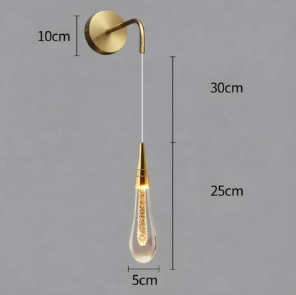 Kinkiet ścienny wiszący z dekoracyjną żarówką — minimalistyczna lampa LED | Norivo Norivo